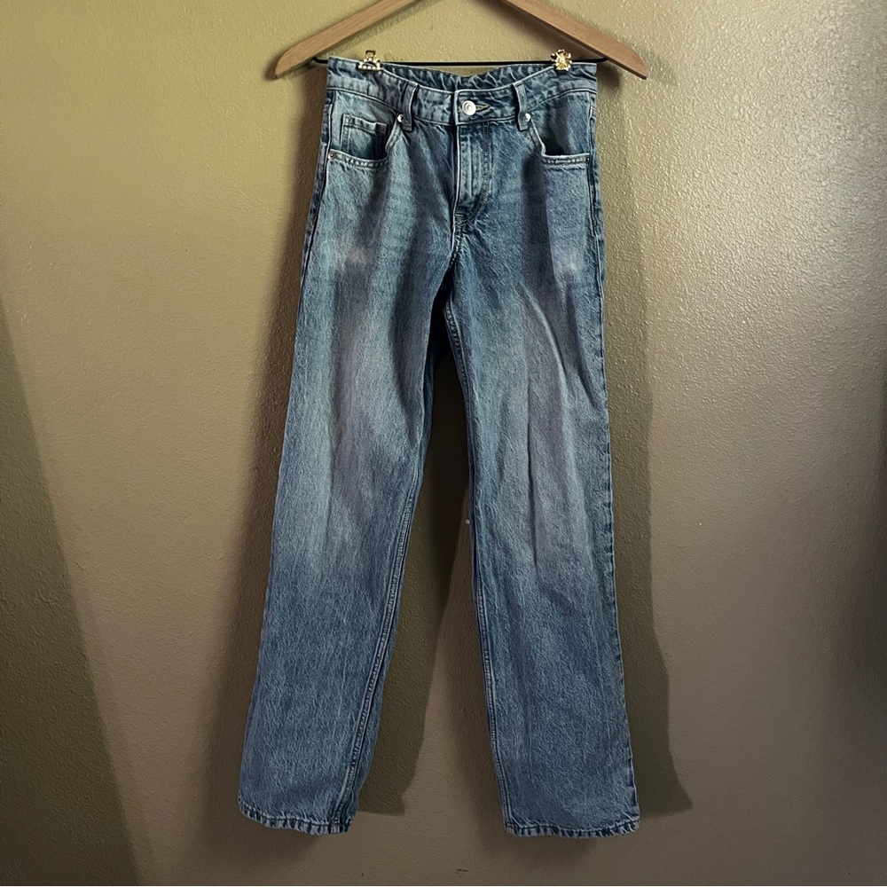 H&M Blue Straight Leg Jeans